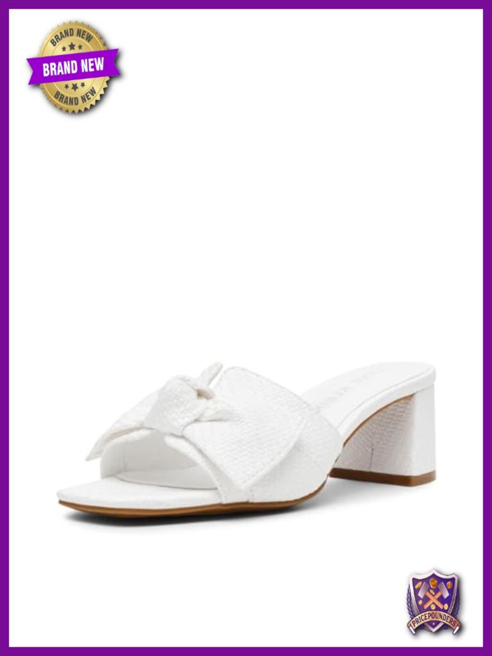 PU Heeled Sandals with Bow Embellishment